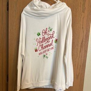 White Hallmark Channel Sweatshirt